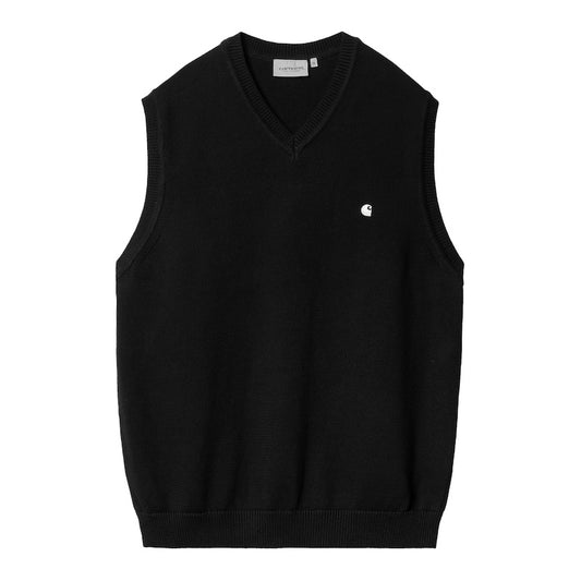 Carhartt WIP　ニットベスト　"MADISON VEST SWEATER"　(Black / Wax)