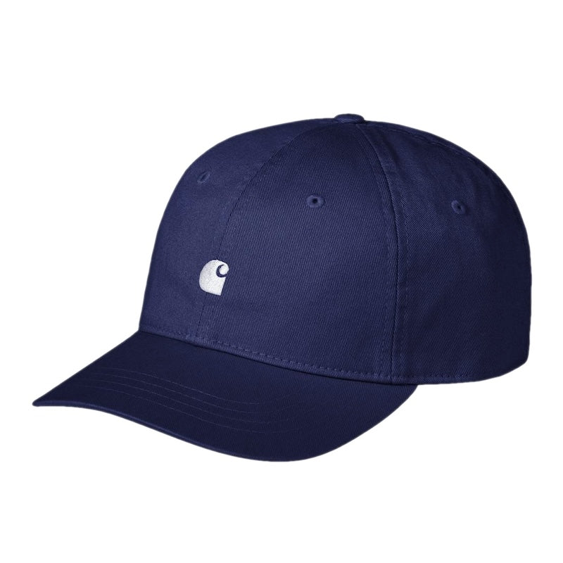 Carhartt WIP　キャップ　"MADISON LOGO CAP"　(Air Force Blue / White)