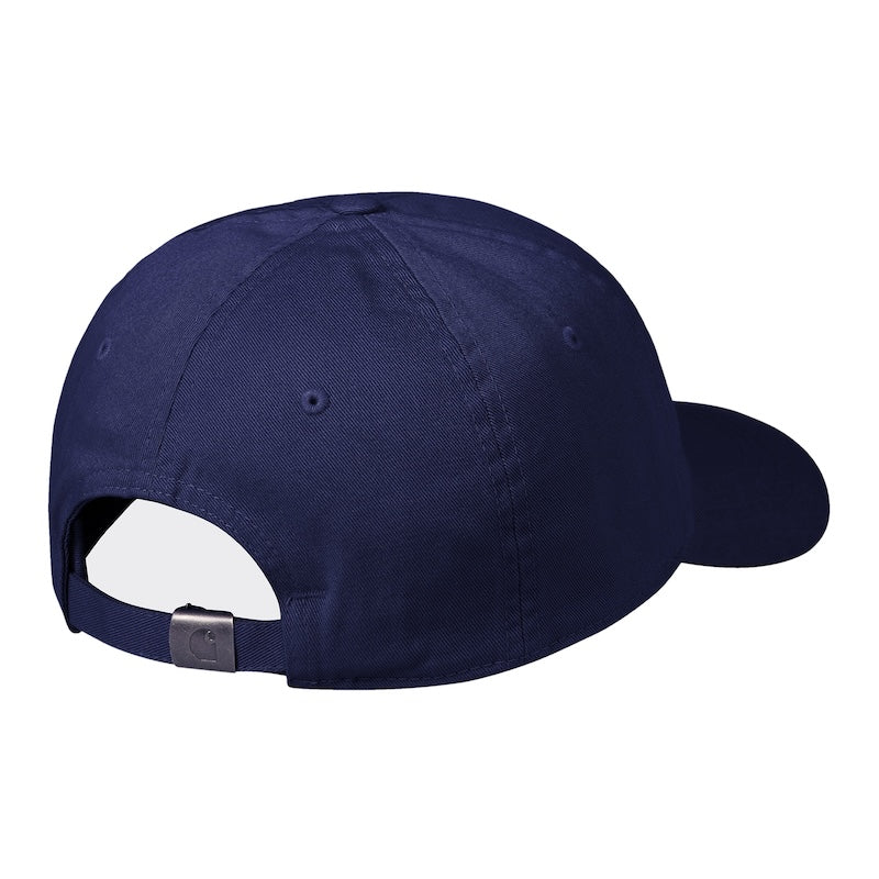 Carhartt WIP　キャップ　"MADISON LOGO CAP"　(Air Force Blue / White)