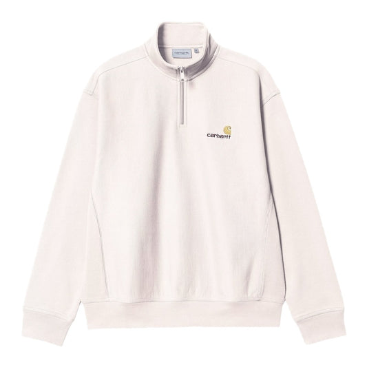 Carhartt WIP　ハイネックハーフジップスウェット　"HALF ZIP AMERICAN SCRIPT SWEATSHIRT"　(Moonbeam)