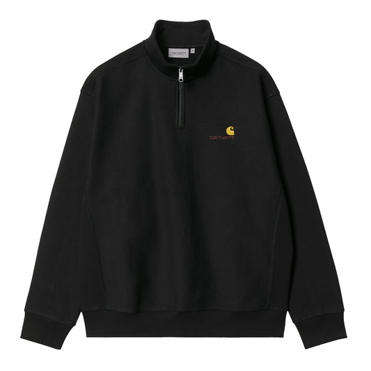 Carhartt WIP　ハイネックハーフジップスウェット　"HALF ZIP AMERICAN SCRIPT SWEATSHIRT"　(Black)