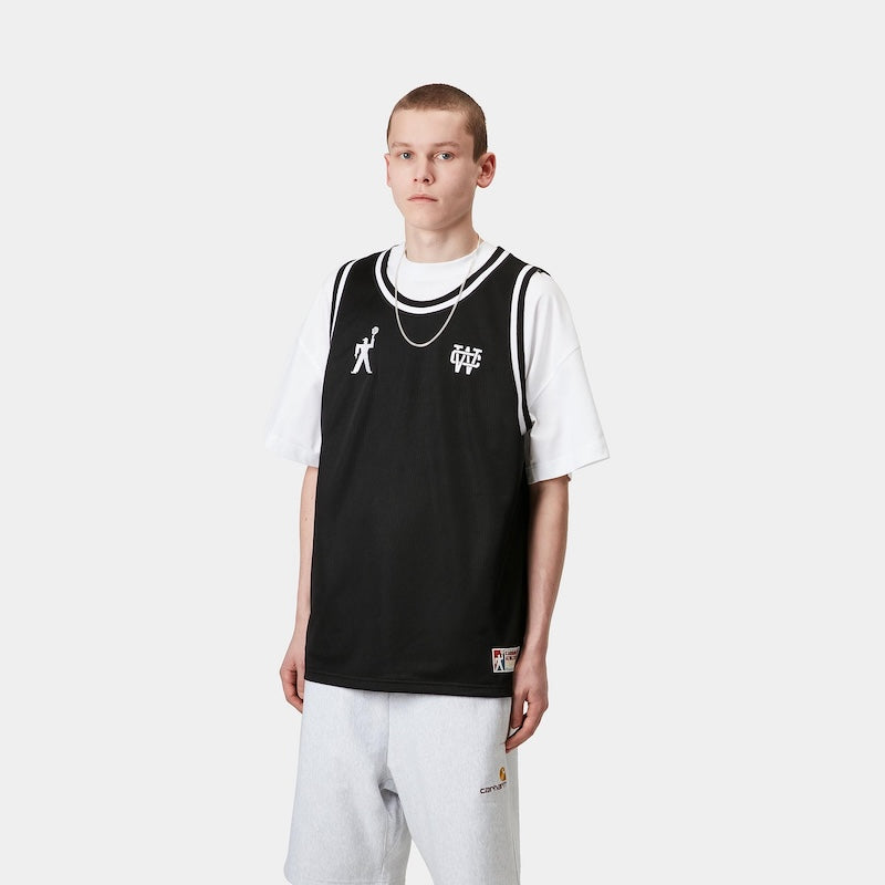 Carhartt WIP タンクトップ WIN LOCK A-SHIRT ブラック 着用画像 正面