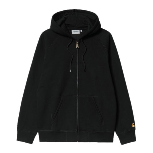 Carhartt WIP　ジップアップパーカー　"HOODED CHASE JACKET"　(Black / Gold)