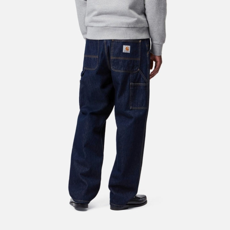 Carhartt WIP デニムパンツ SINGLE KNEE PANT ブルー 着用画像 背面