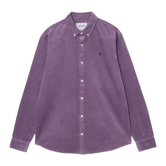 Carhartt WIP　L/Sシャツ　"L/S MADISON CORD SHIRT"　(Phlox / Phlox)