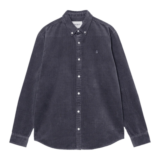 Carhartt WIP　L/Sシャツ　"L/S MADISON CORD SHIRT"　(Graphite / Graphite)
