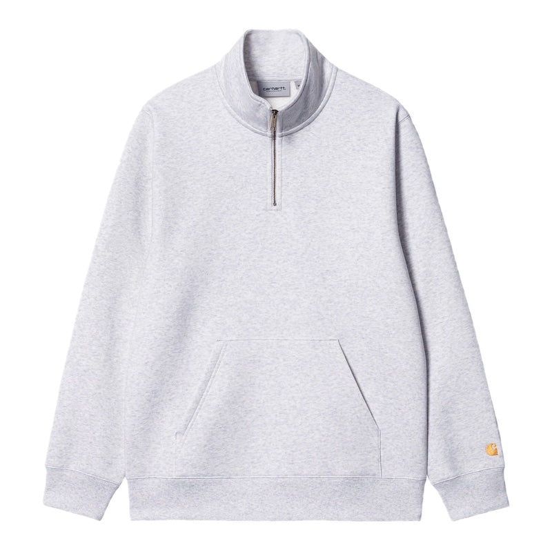 Carhartt WIP ハイネックハーフジップスウェット CHASE NECK ZIP アッシュ 正面