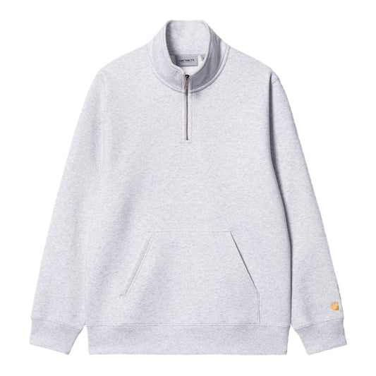 Carhartt WIP　ハイネックハーフジップスウェット　"CHASE NECK ZIP SWEATSHIRT"　(Ash Heather / Gold)