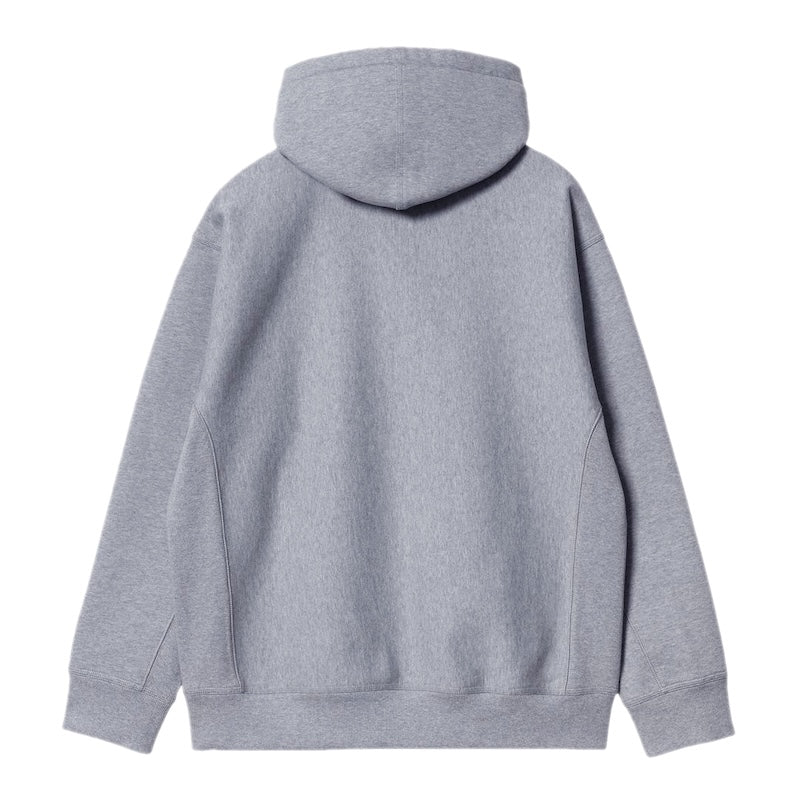 Carhartt WIP パーカー HOODED AMERICAN SCRIPT SWEAT グレー