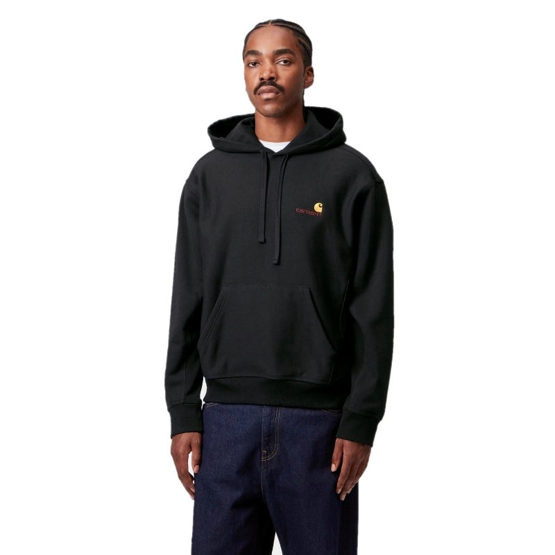 Carhartt WIP パーカー HOODED AMERICAN SCRIPT SWEAT ブラック