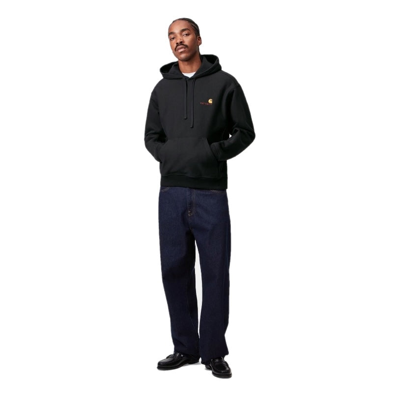 Carhartt WIP パーカー HOODED AMERICAN SCRIPT SWEAT ブラック