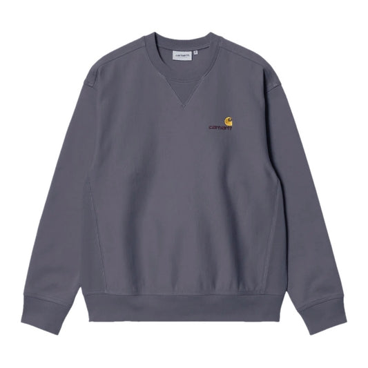 Carhartt WIP　クルースウェット　"AMERICAN SCRIPT SWEATSHIRT"　(Porphyry)