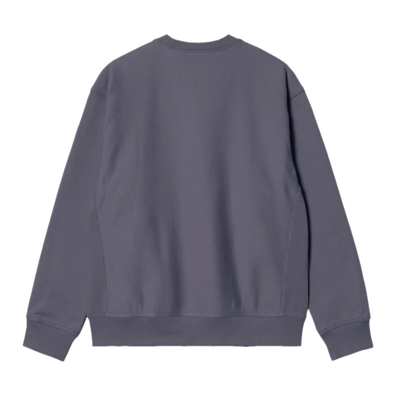 Carhartt WIP クルースウェット AMERICAN SCRIPT SWEAT チャコール 背面