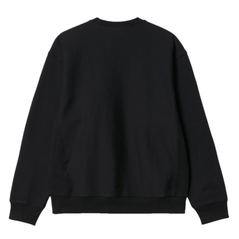 Carhartt WIP クルースウェット AMERICAN SCRIPT SWEAT ブラック 背面