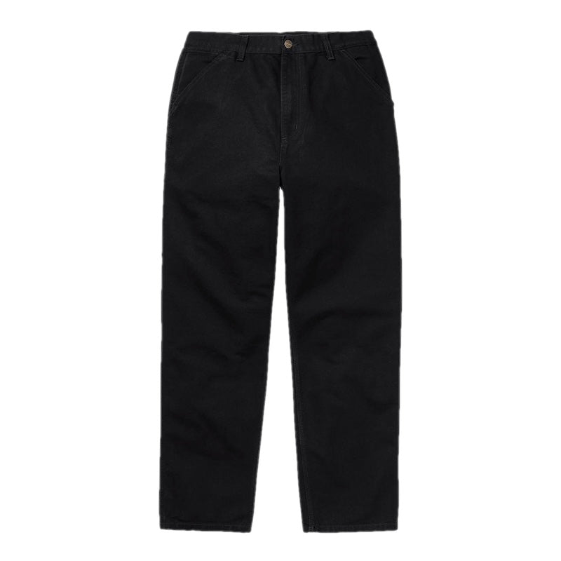 Carhartt WIP デニムパンツ SINGLE KNEE PANT ブラック 正面