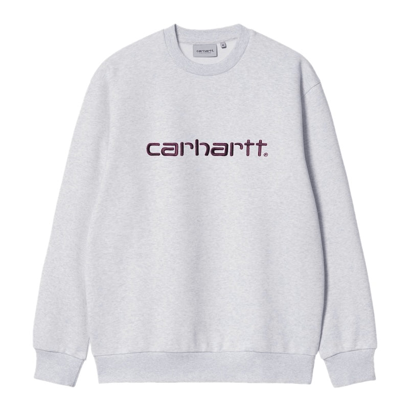 Carhartt WIP クルースウェット CARHARTT SWEATSHIRT アッシュ 正面