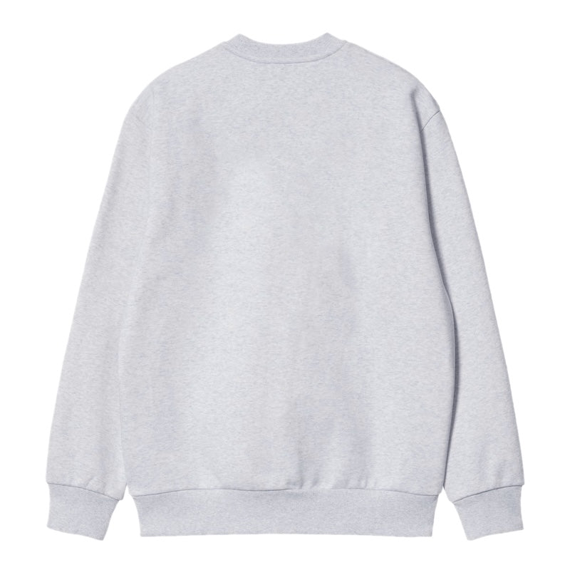 Carhartt WIP クルースウェット CARHARTT SWEATSHIRT アッシュ 背面