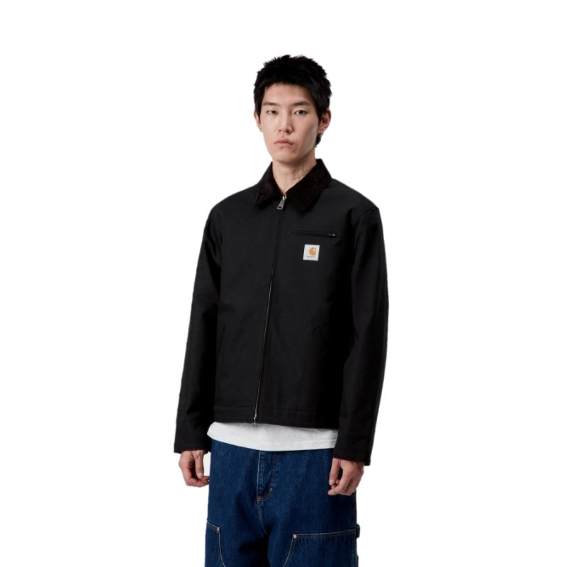 Carhartt WIP デトロイトジャケット ジャケット DETROIT JACKET ブラック 着用画像 正面  前閉じ