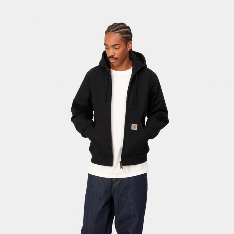 Carhartt WIP アクティブジャケット ジャケット ACTIVE JACKET ブラック 着用画像 正面