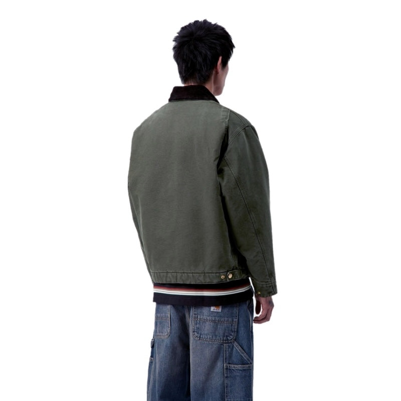 Carhartt WIP デトロイト ジャケット OG DETROIT JACKET オリーブ 着用画像 背面