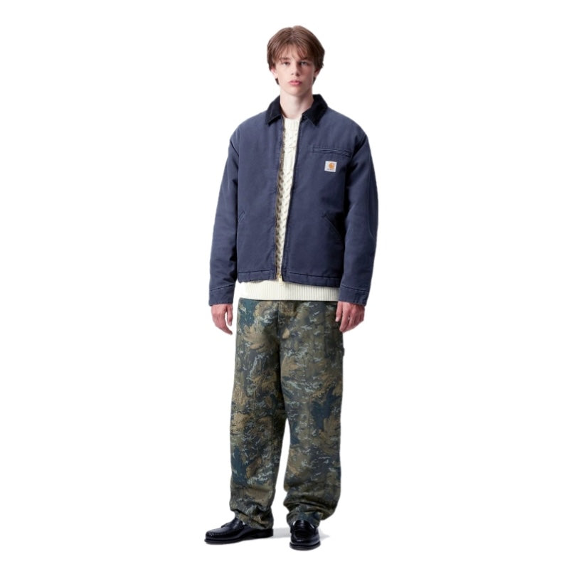 Carhartt WIP デトロイト ジャケット OG DETROIT JACKET ネイビー 着用画像 正面 全身