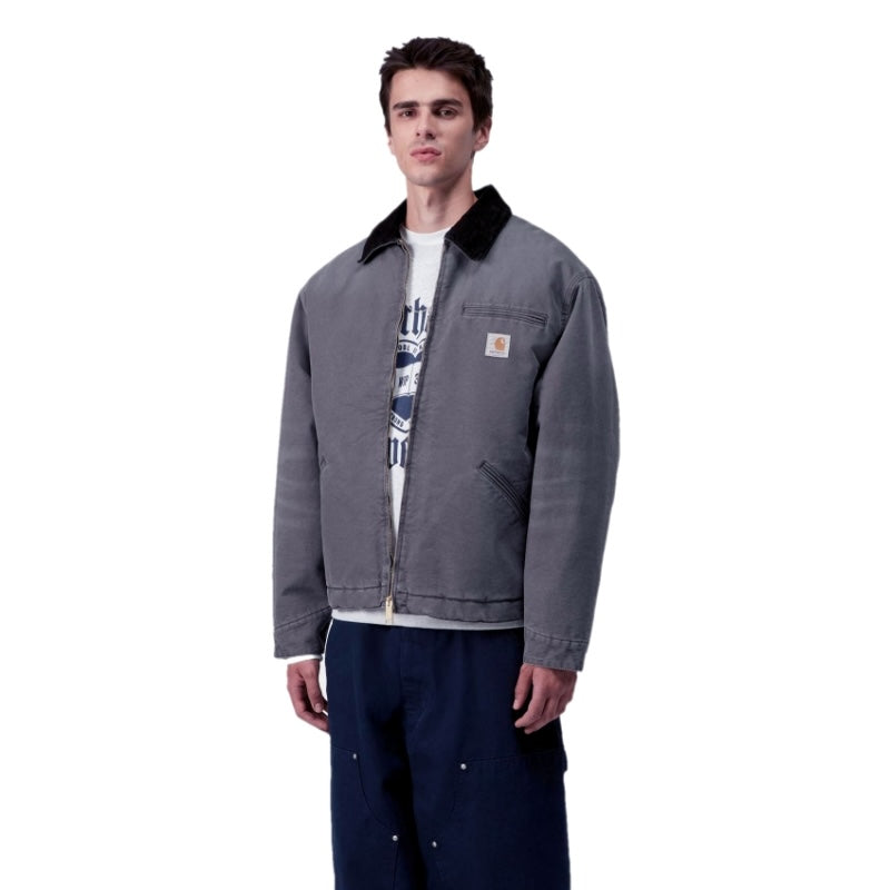 Carhartt WIP デトロイト ジャケット OG DETROIT JACKET グラファイト 着用画像 正面