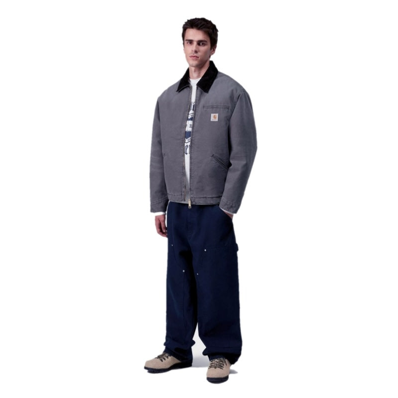 Carhartt WIP デトロイト ジャケット OG DETROIT JACKET グラファイト 着用画像 正面 全身