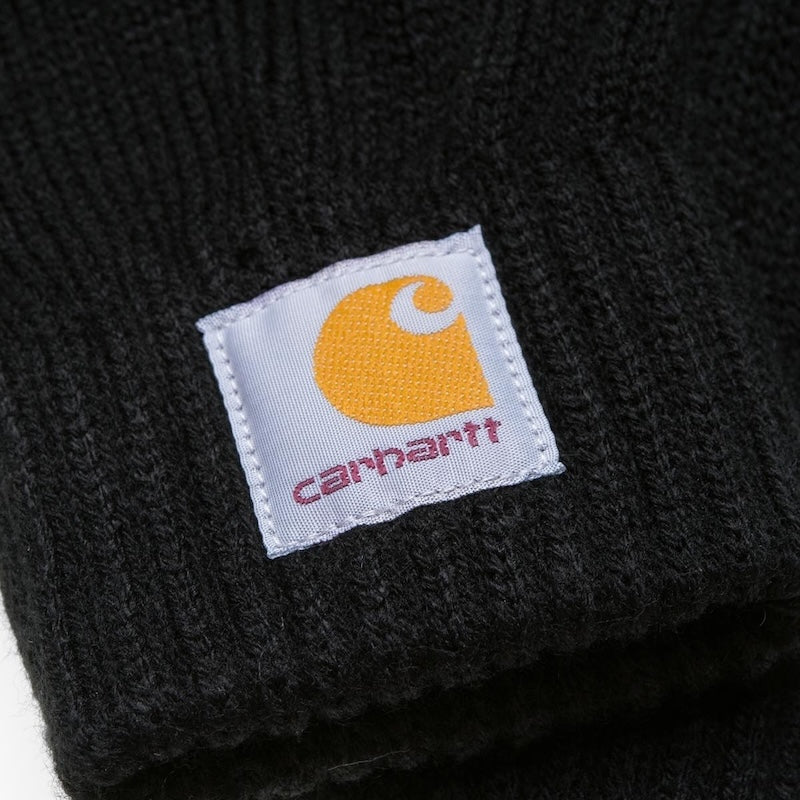 Carhartt WIP 手袋 グローブ WATCH GLOVES ブラック 正面 クローズアップ