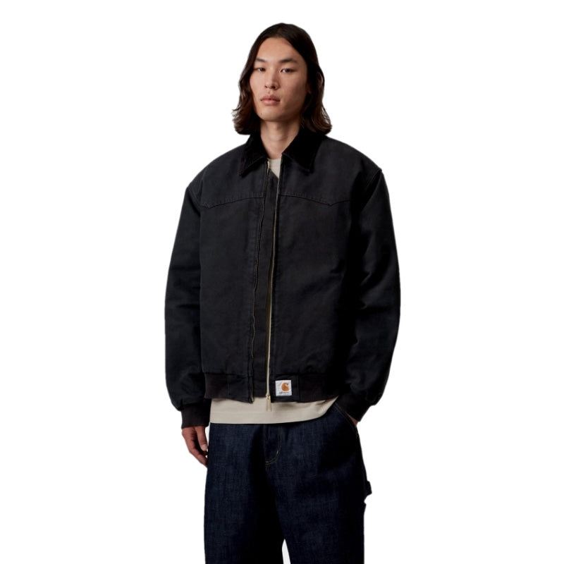 Carhartt WIP アクティブジャケット OG SANTA FE JACKET (Black) 着用画像 正面 1
