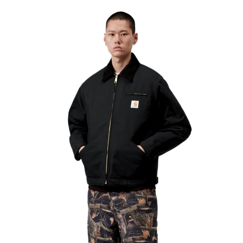 Carhartt WIP OGデトロイトジャケット OG DETROIT JACKET ブラック 着用画像 正面 2