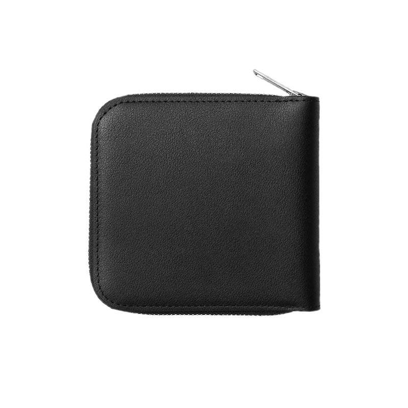 Carhartt WIP 財布 LEATHER WALLET (Black / Silver) 商品画像 背面