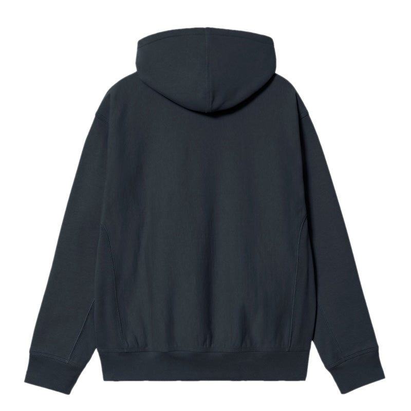 Carhartt WIP パーカー HOODED AMERICAN SCRIPT SWEAT (Raven) 商品画像 背面