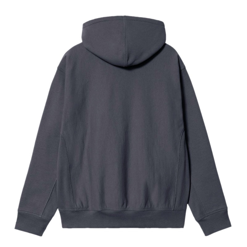 Carhartt WIP パーカー HOODED AMERICAN SCRIPT SWEAT (Graphite) 商品画像 背面