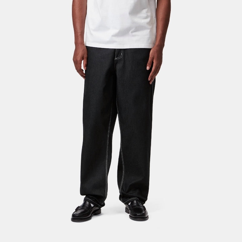 Carhartt WIP デニムパンツ SIMPLE PANT ブラック 着用画像 正面