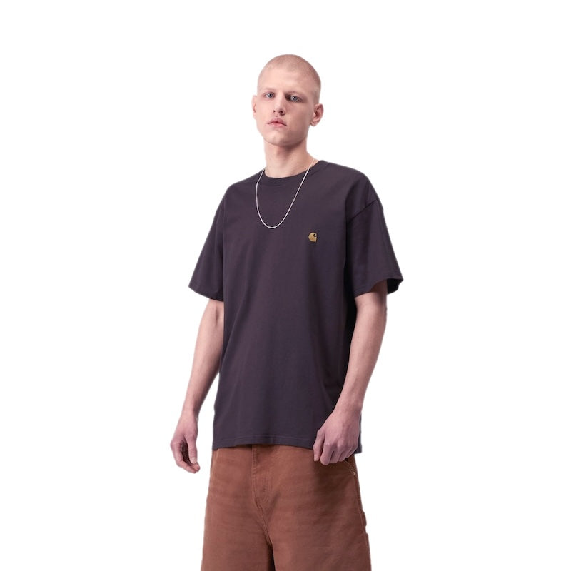 Carhartt WIP Tシャツ S/S CHASE T-SHIRT シェール 着用画像 正面