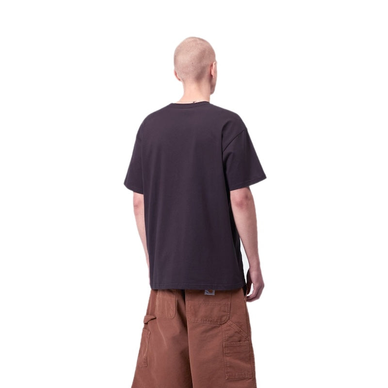 Carhartt WIP Tシャツ S/S CHASE T-SHIRT シェール 着用画像 背面