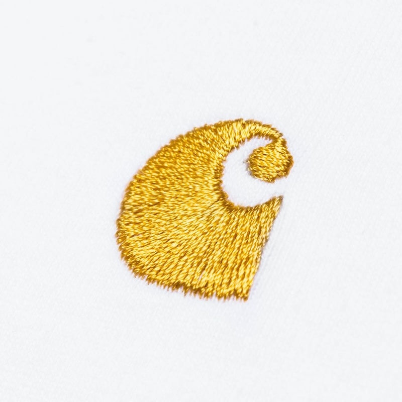 Carhartt WIP Tシャツ S/S CHASE T-SHIRT ホワイト 商品画像 ロゴ刺繍