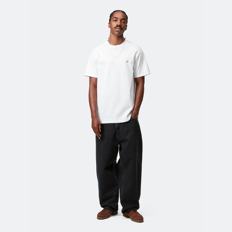 Carhartt WIP Tシャツ S/S CHASE T-SHIRT ホワイト 着用画像 全身