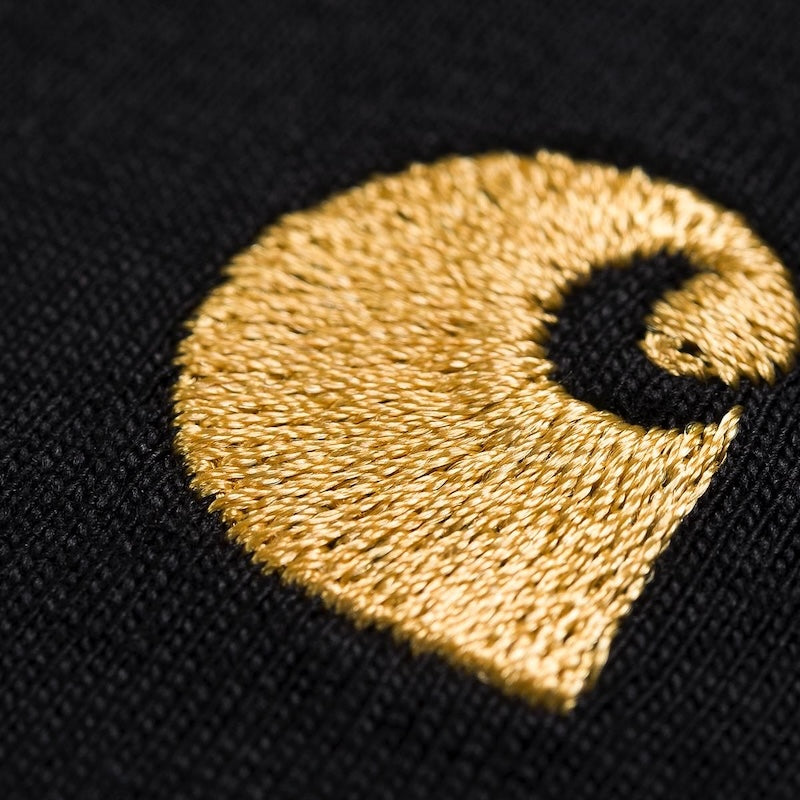 Carhartt WIP Tシャツ S/S CHASE T-SHIRT ブラック商品画像 ロゴ刺繍