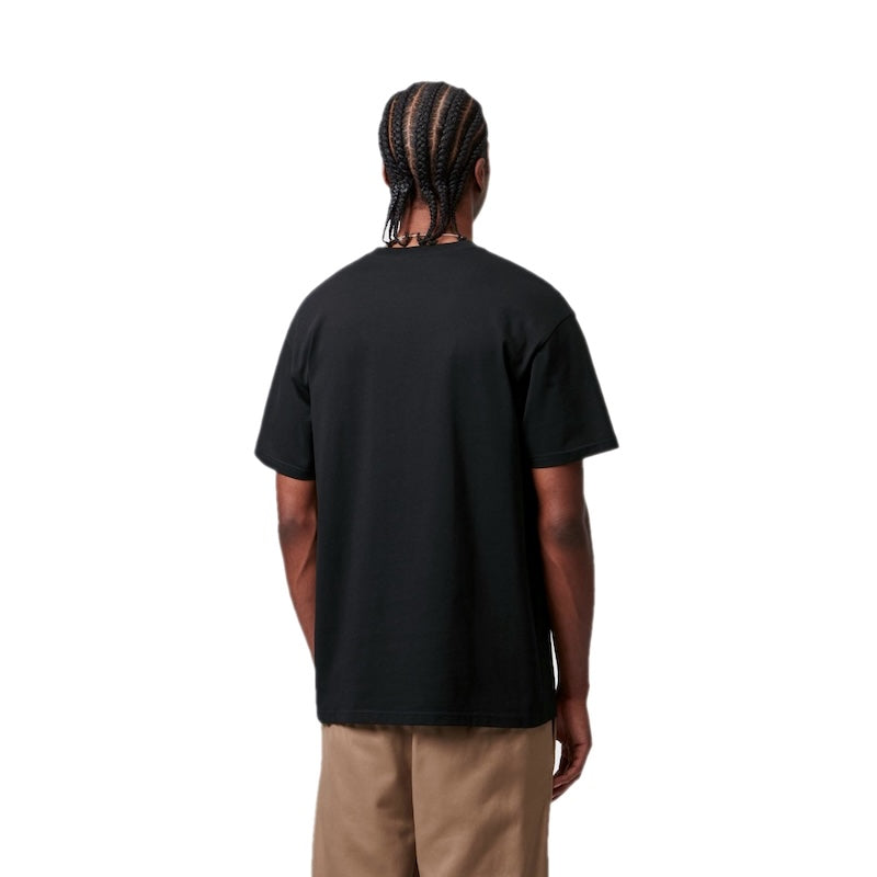 Carhartt WIP Tシャツ S/S CHASE T-SHIRT ブラック 着用画像 背面