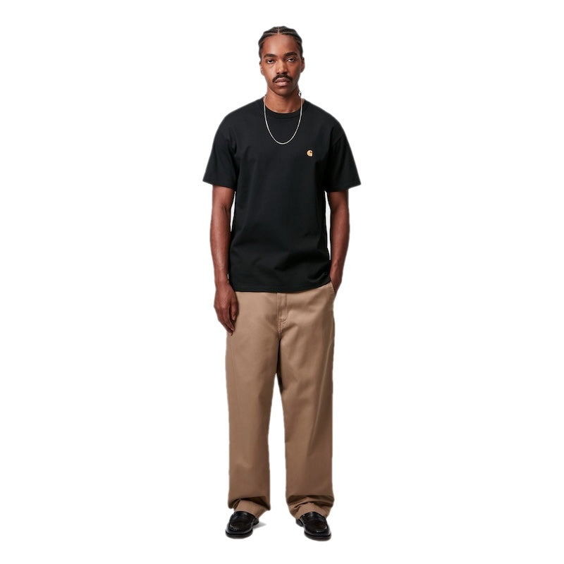 Carhartt WIP Tシャツ S/S CHASE T-SHIRT ブラック 着用画像 全身