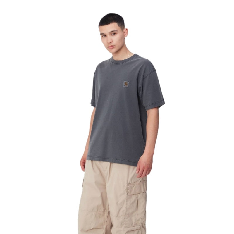 Carhartt WIP Tシャツ S/S NELSON T-SHIRT (Black) 着用画像 正面