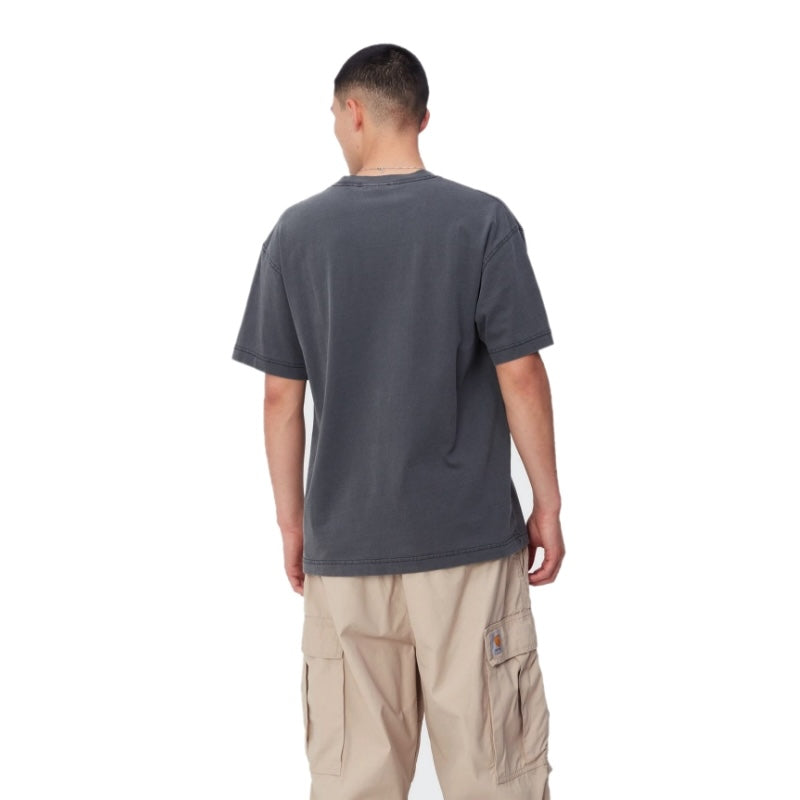 Carhartt WIP Tシャツ S/S NELSON T-SHIRT (Black) 着用画像 背面