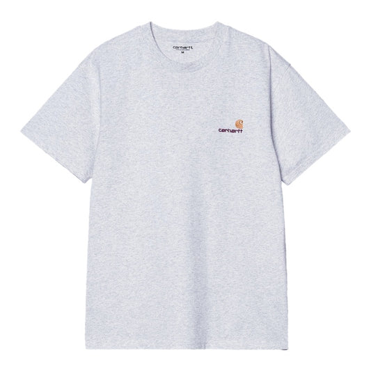 Carhartt WIP Tシャツ S/S AMERICAN SCRIPT T-SHIRT アッシュ 商品画像 正面