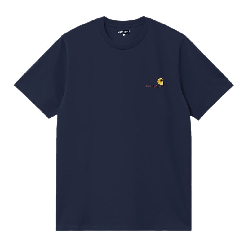 Carhartt WIP Tシャツ S/S AMERICAN SCRIPT T-SHIRT (Deep Night) 商品画像 正面