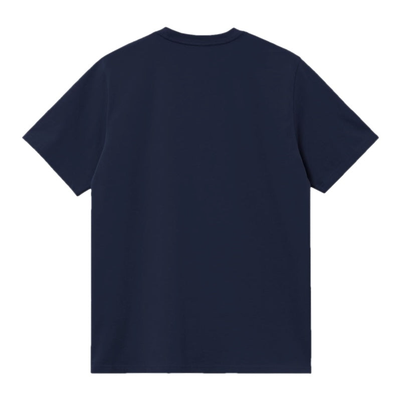 Carhartt WIP Tシャツ S/S AMERICAN SCRIPT T-SHIRT (Deep Night) 商品画像 背面