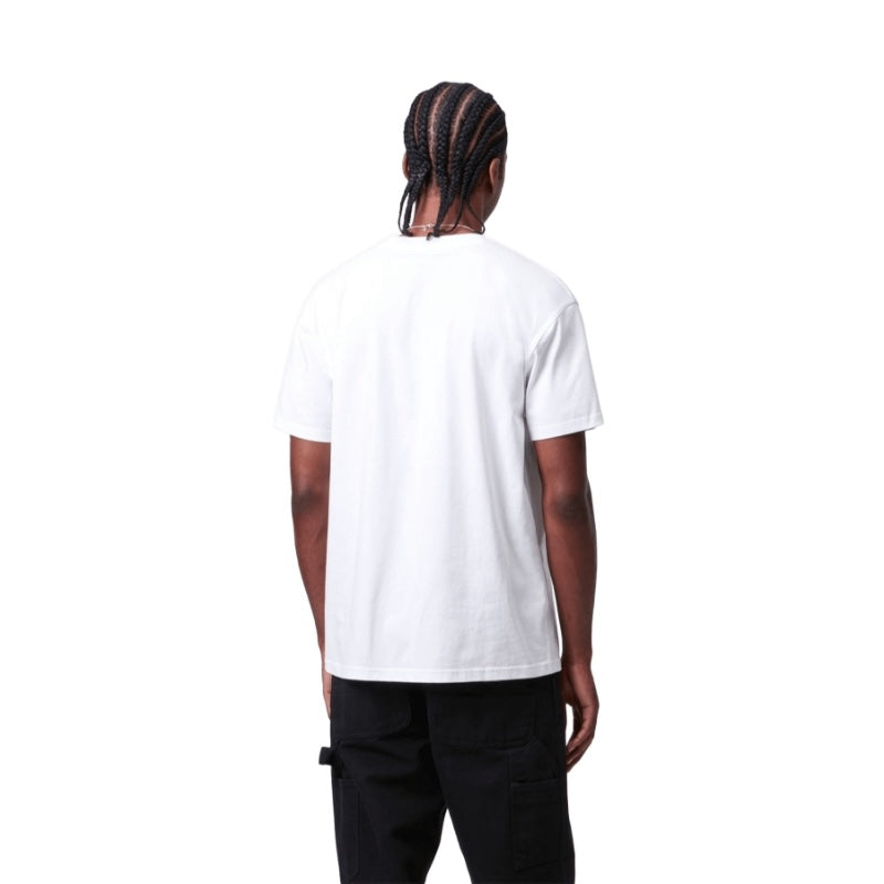 Carhartt WIP Tシャツ S/S AMERICAN SCRIPT T-SHIRT ホワイト 着用画像 背面