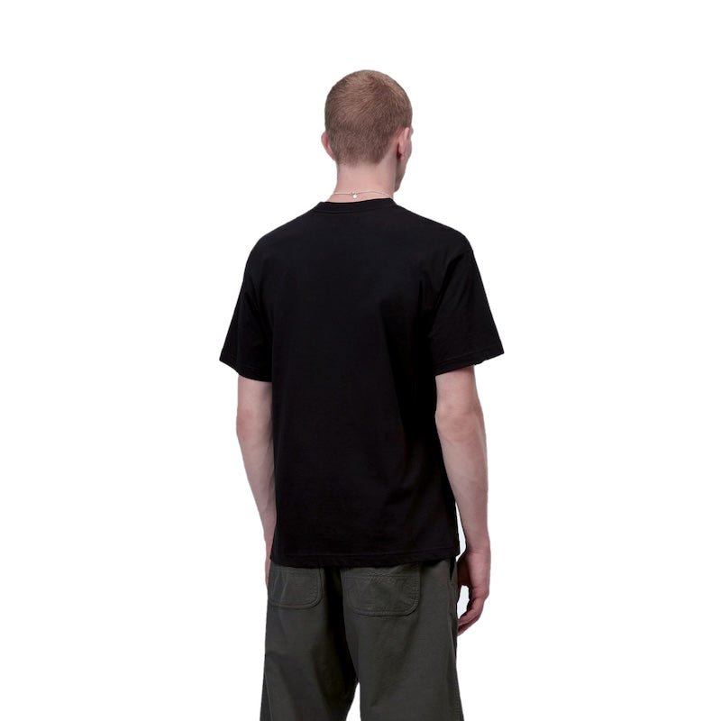Carhartt WIP Tシャツ S/S TIPSY TYPE T-SHIRT ブラック 着用画像 背面