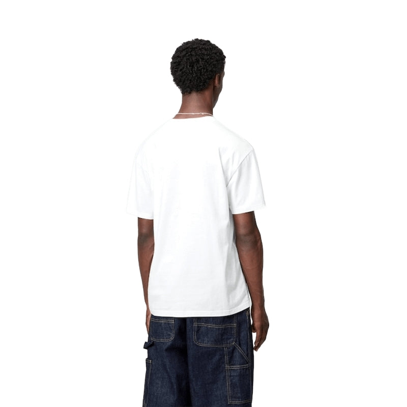 Carhartt WIP Tシャツ S/S POCKET HEART T-SHIRT ホワイト 着用画像 背面
