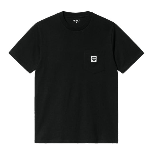 Carhartt WIP Tシャツ S/S POCKET HEART T-SHIRT ブラック 商品画像 正面
